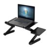 Laptop Table with Cooling System & Adjustable Leg Height for Work & Study