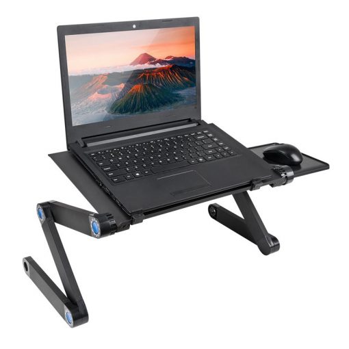 Laptop Table with Cooling System & Adjustable Leg Height for Work & Study - الصورة 2