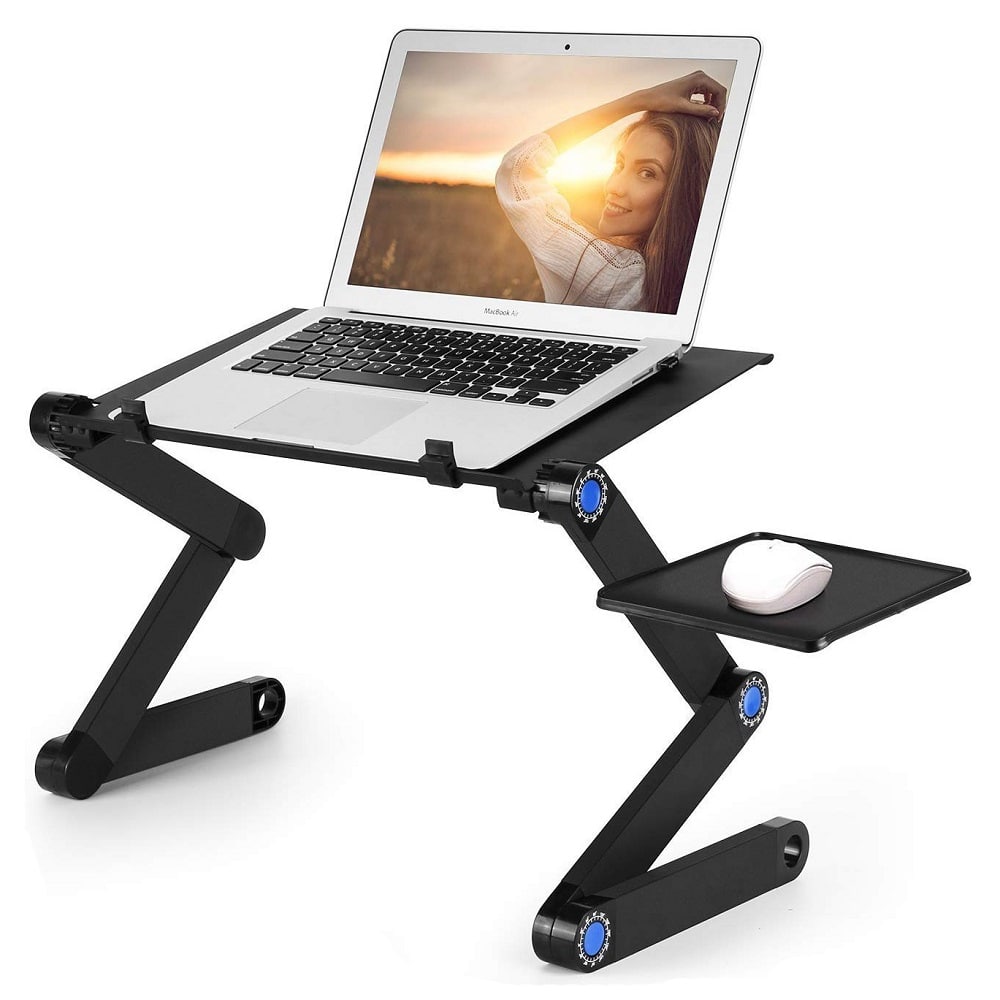 Laptop Table with Cooling System & Adjustable Leg Height for Work & Study - الصورة 4