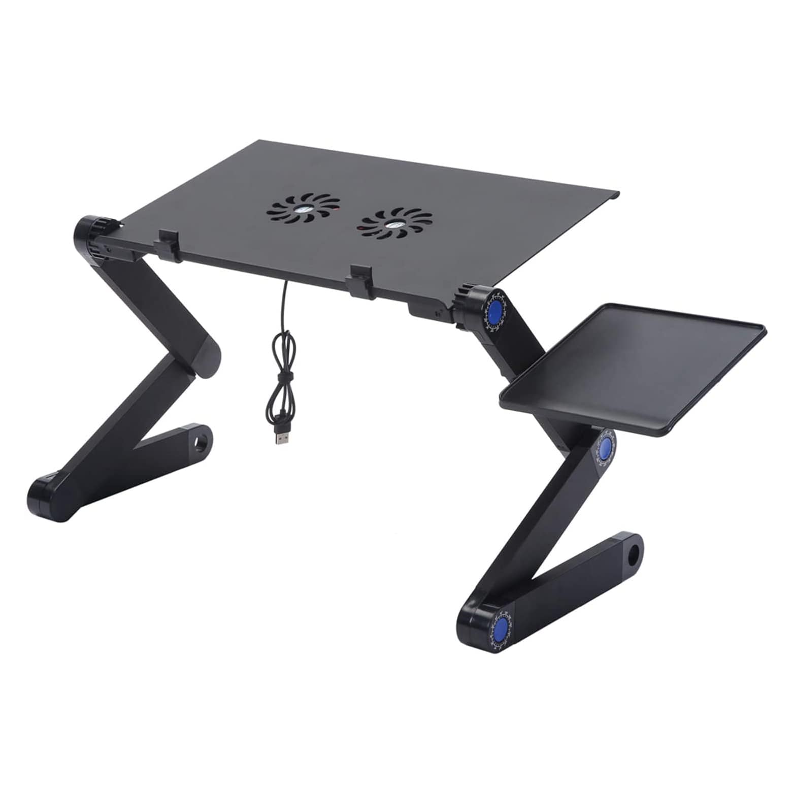 Laptop Table with Cooling System & Adjustable Leg Height for Work & Study - الصورة 5