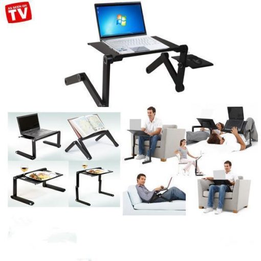 Laptop Table with Cooling System & Adjustable Leg Height for Work & Study - الصورة 8