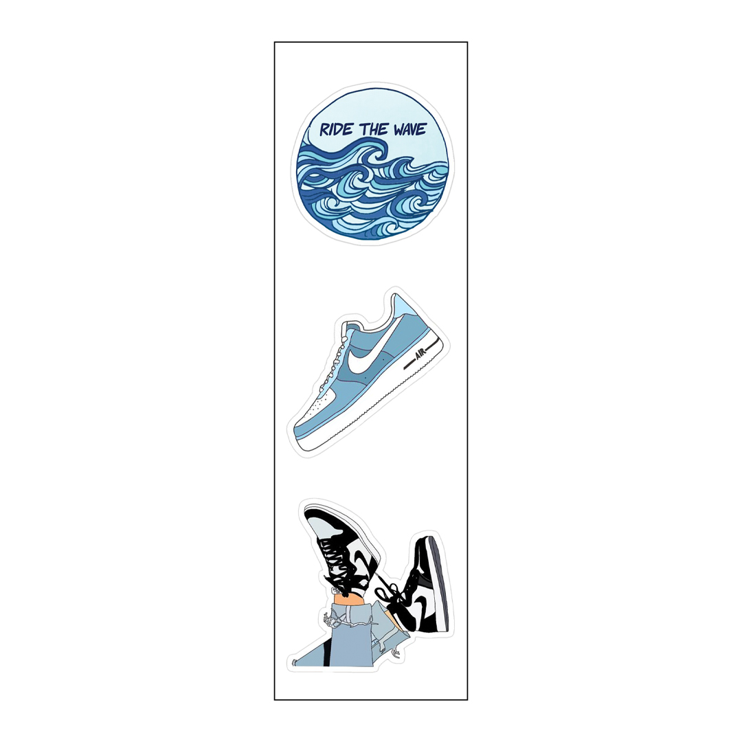 Ride The Wave Vinyl Sticker Pack Reusable & Waterproof – www.dokancairo.com