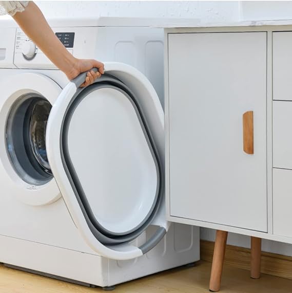 باسكت غسيل سيليكون يحمل حتي 38 لتر قابل للطي وبيد لسهولة الحمل - الصورة 6