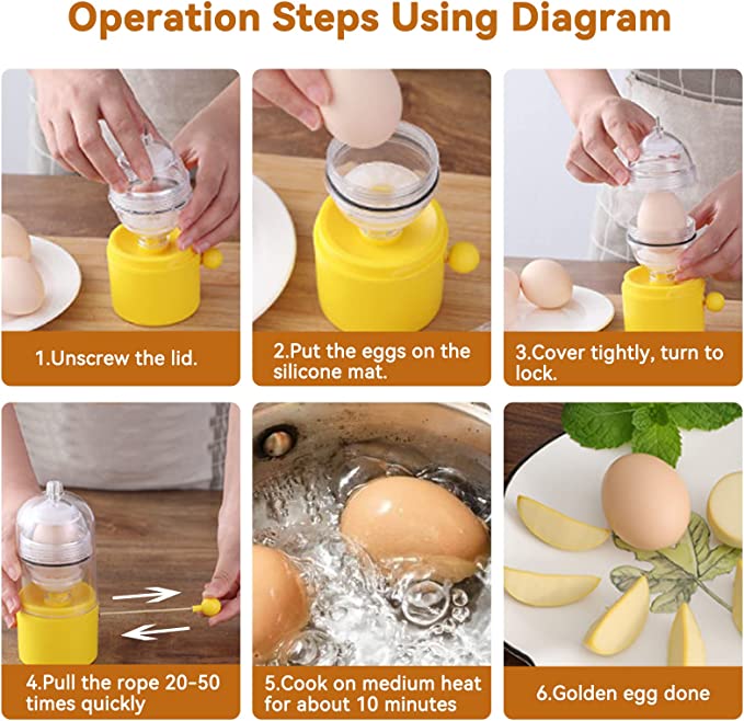 جهاز خلط البيض المسلوق لخلط الصفار مع البياض وعمل البيض الذهبي - الصورة 9