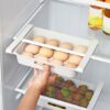 درج ومنظم بيض يعلق اسفل رف الثلاجة يحمل 10 بيضات