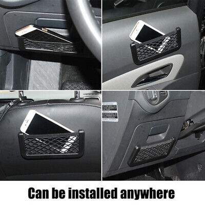 شبكة سيارة ذاتية اللصق لحمل وتنظيم الموبايل والمفاتيح والمحافظ - الصورة 4