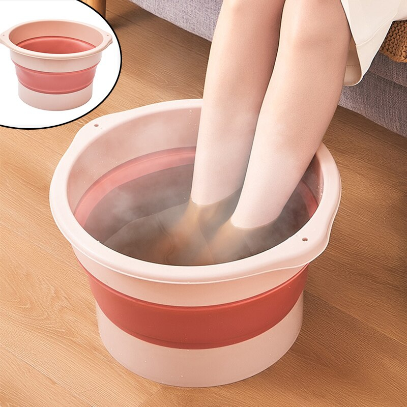 طبق غسيل القدم وعمل مساج وباديكير وإزالة الجلد الميت قابل للطي من السيليكون - الصورة 2