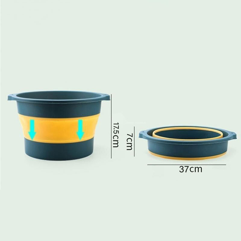 طبق غسيل القدم وعمل مساج وباديكير وإزالة الجلد الميت قابل للطي من السيليكون - الصورة 7