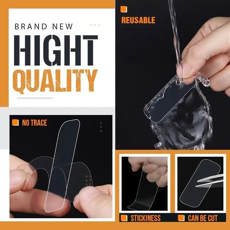 لزق دبل فيس قوي وتربروف 60 قطعة بديل للمسامير لتعليق اللوحات بدون حفر وتخريم - الصورة 8