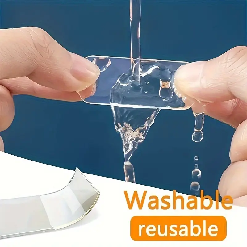 لزق دبل فيس قوي وتربروف 60 قطعة بديل للمسامير لتعليق اللوحات بدون حفر وتخريم - الصورة 5