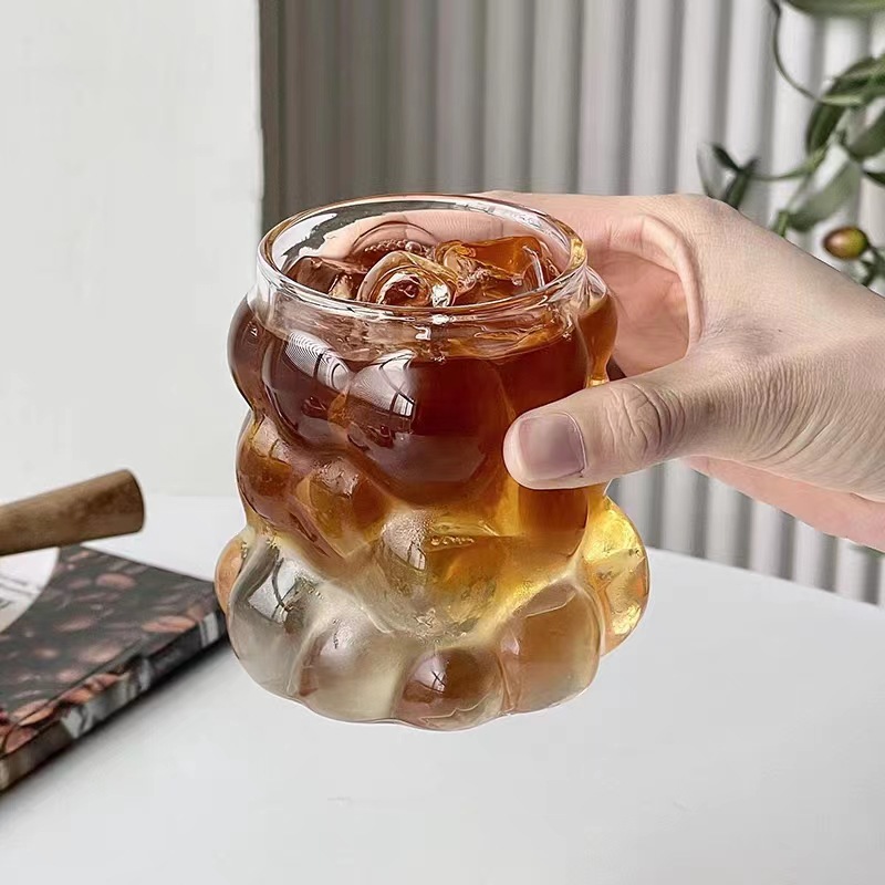 مج بابلز 400 ملي زجاج شفاف لشرب وتقديم العصائر والنسكافيه والايس كوفي بيد لسهولة الحمل - الصورة 4