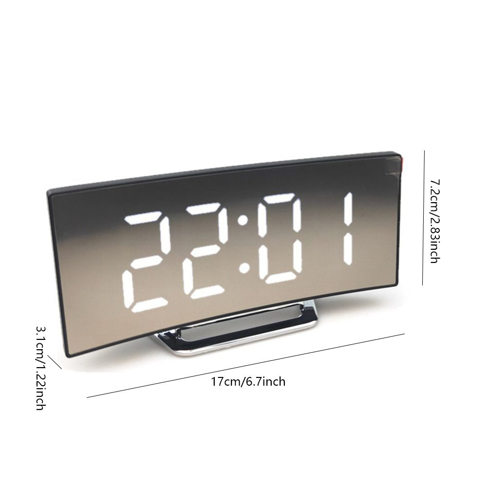 منبه وساعة بشاشة ليد رقمية ديجيتال سهلة القرأه لغرف النوم والأطفال - الصورة 4