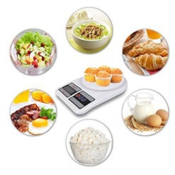 Alternative view of ميزان مطبخ رقمي حساس يعمل ببطاريات متناهية الدقه حيث يمكنه قياس 1 جرام حتي 10 كجم