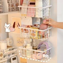 Alternative view of استاند معدن 3 دور منظم وحامل لأدوات المطبخ والحمام والمكتب بلزق دبل فيس قوي لسهولة التعليق