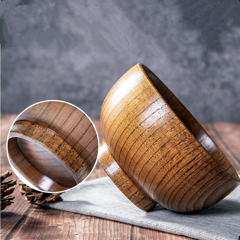 بولة خشب عميقة 15 سم لتقديم وتناول الأرز والنودلز السلطات والشوربة - الصورة 5