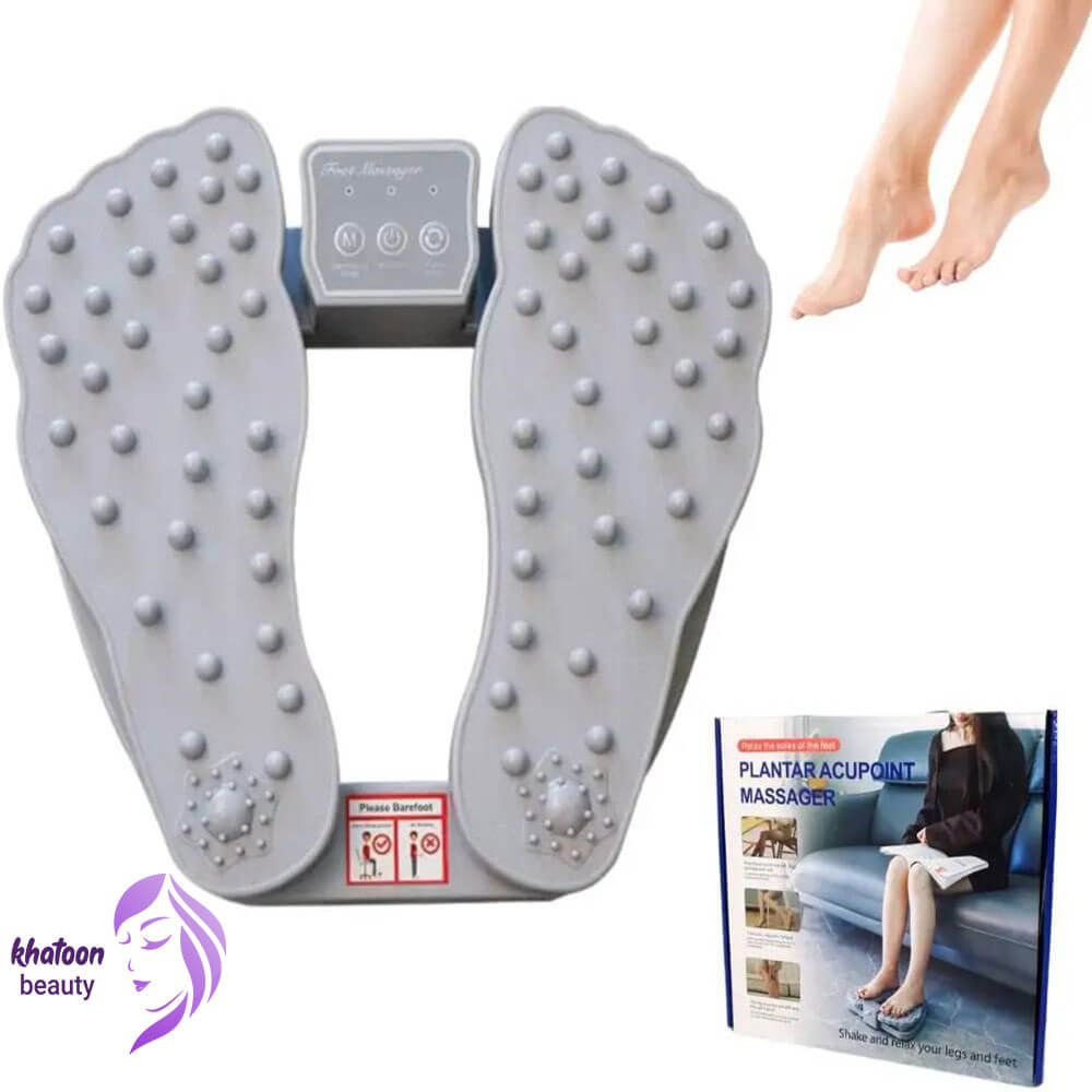 جهاز مساج القدمين ببرنامجين للتدليك يعمل علي تحسين الدورة الدموية وتخفيف الآم وإجهاد العضلات بوصلة يو اس بي - الصورة 2