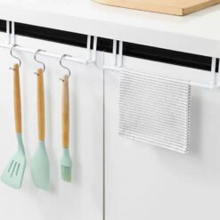 Alternative view of حامل فوط معدني يثبت علي درف المطبخ والابواب بدون حفر وتخريم