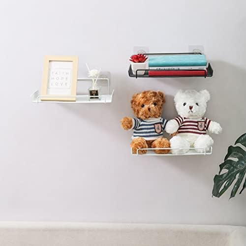 رف معدني لحمل الراوتر وادوات المطبخ والحمام وقطع الديكور بلزق دبل فيس قوي للتعليق بدون حفر - الصورة 5