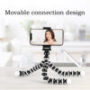 مجموعة تصوير احترافية ترايبود مع حامل للموبايل وكشاف اضاءه ليد وميكروفون بريموت كنترول للتصوير عن بعد
