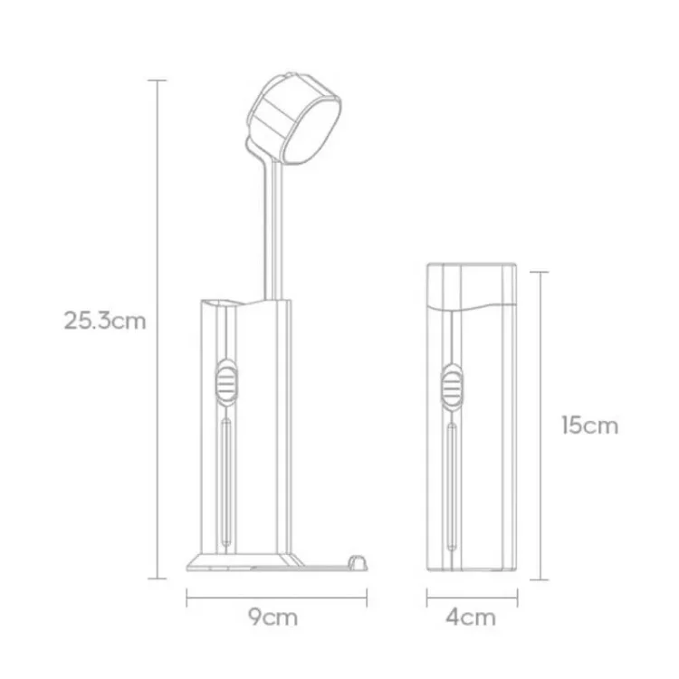 اباجورة و كشاف و شاحن محمول قابل للسحب بثلاث اضاءات مختلفة - الصورة 5