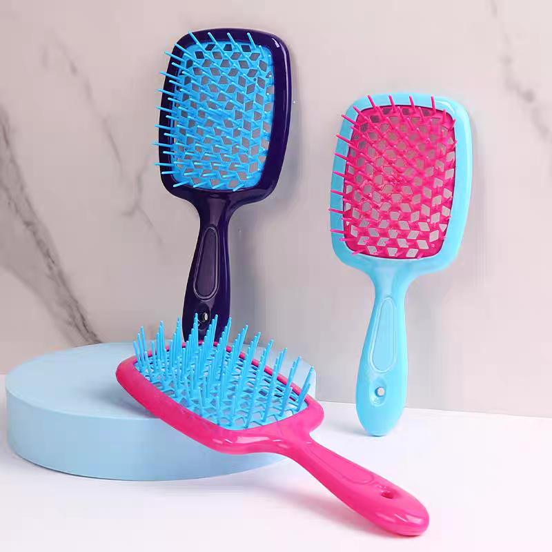 فرشة شعر مفرغة لتسريح وفك تشابك الشعر - الصورة 5