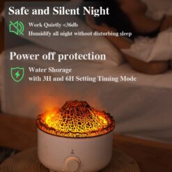 Alternative view of فواحة مضيئة علي شكل بركان بخزان 560 ملي لتعطير وترطيب المنزل