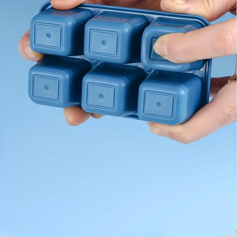 طقم علب ثلج ميني 3 قطع من البلاستيك مع غطاء محكم الغلق - الصورة 5