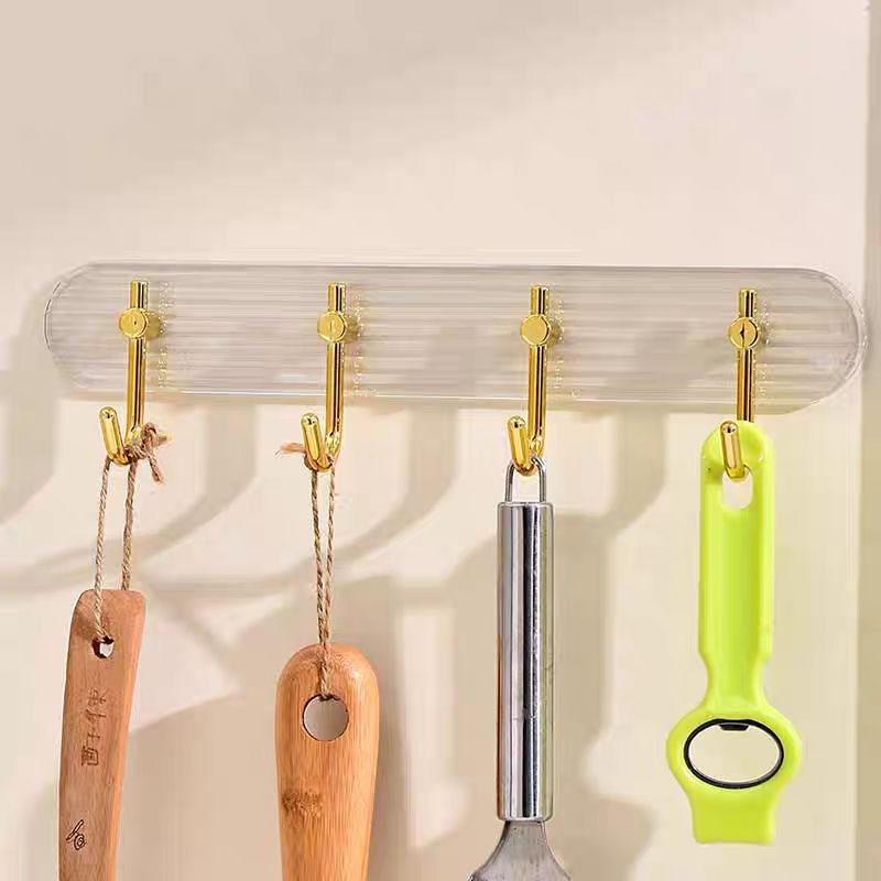 شماعة حوائط اكليريك ب 4 هوك جولد بلزق دبل فيس قوي لسهولة التعليق - الصورة 5