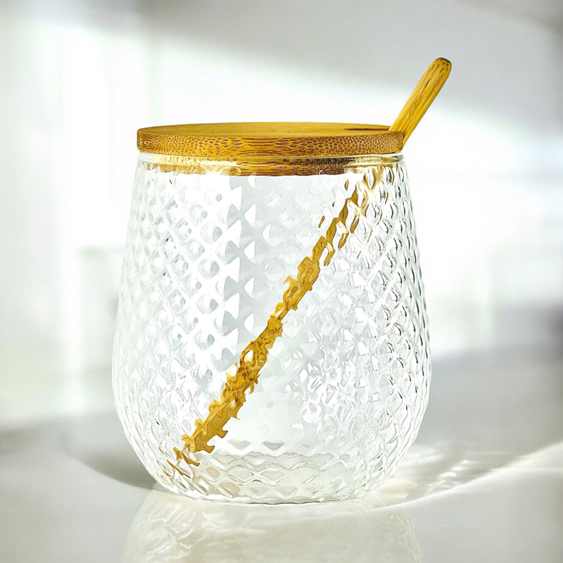 طقم برطمانات زجاج 3 قطع للتوابل مع قاعدة خشب 350 مللي - الصورة 6