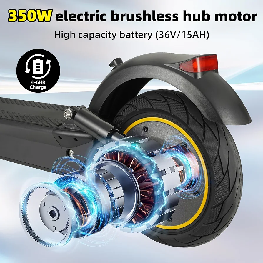 سكوتر كهربائي للتنقل السريع بشاشة ديجيتال للتحكم الكامل أثناء القيادة - الصورة 5