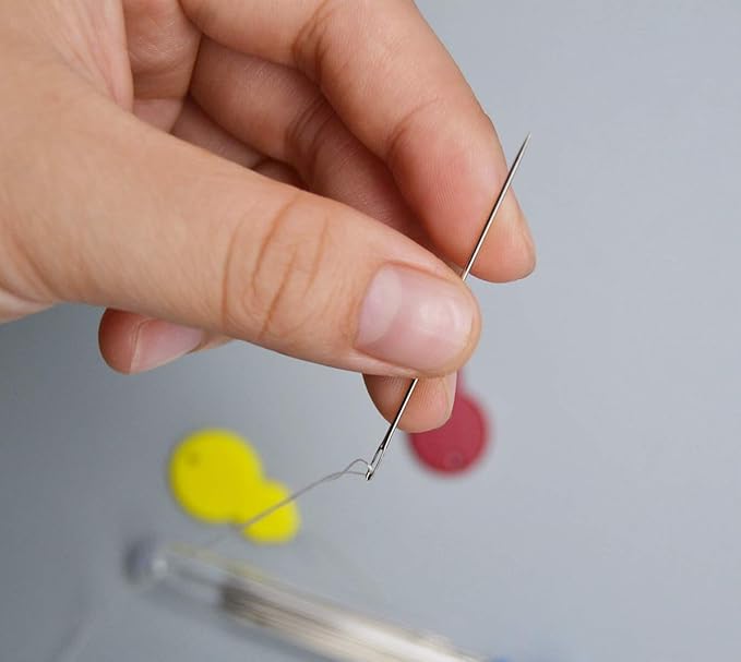 طقم ابر خياطة سهلة اللضم ب 3 احجام مختلفة واداة ازلة الغرز - الصورة 11