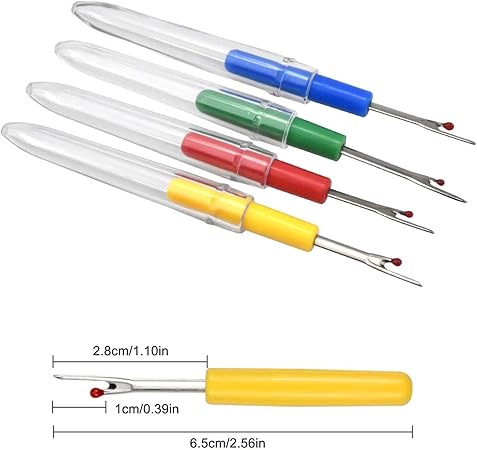 طقم ابر خياطة سهلة اللضم ب 3 احجام مختلفة واداة ازلة الغرز - الصورة 12