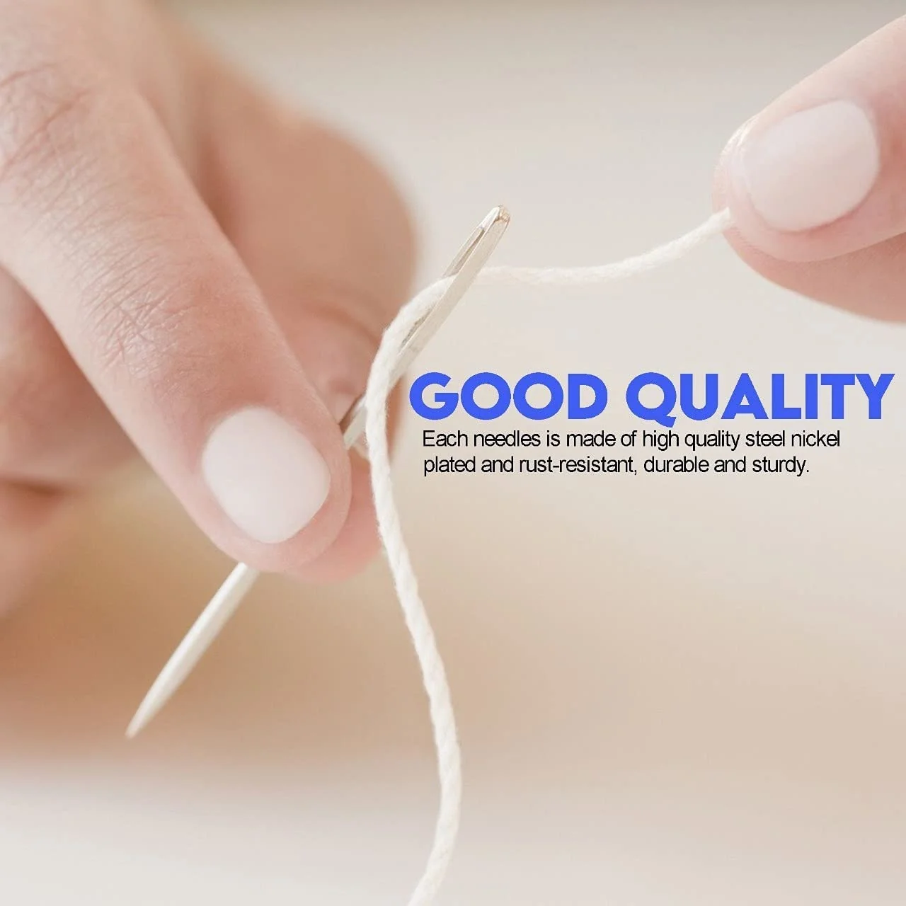 طقم ابر خياطة سهلة اللضم ب 3 احجام مختلفة واداة ازلة الغرز - الصورة 3