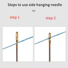 طقم ابر خياطة سهلة اللضم ب 3 احجام مختلفة واداة ازلة الغرز - الصورة 8