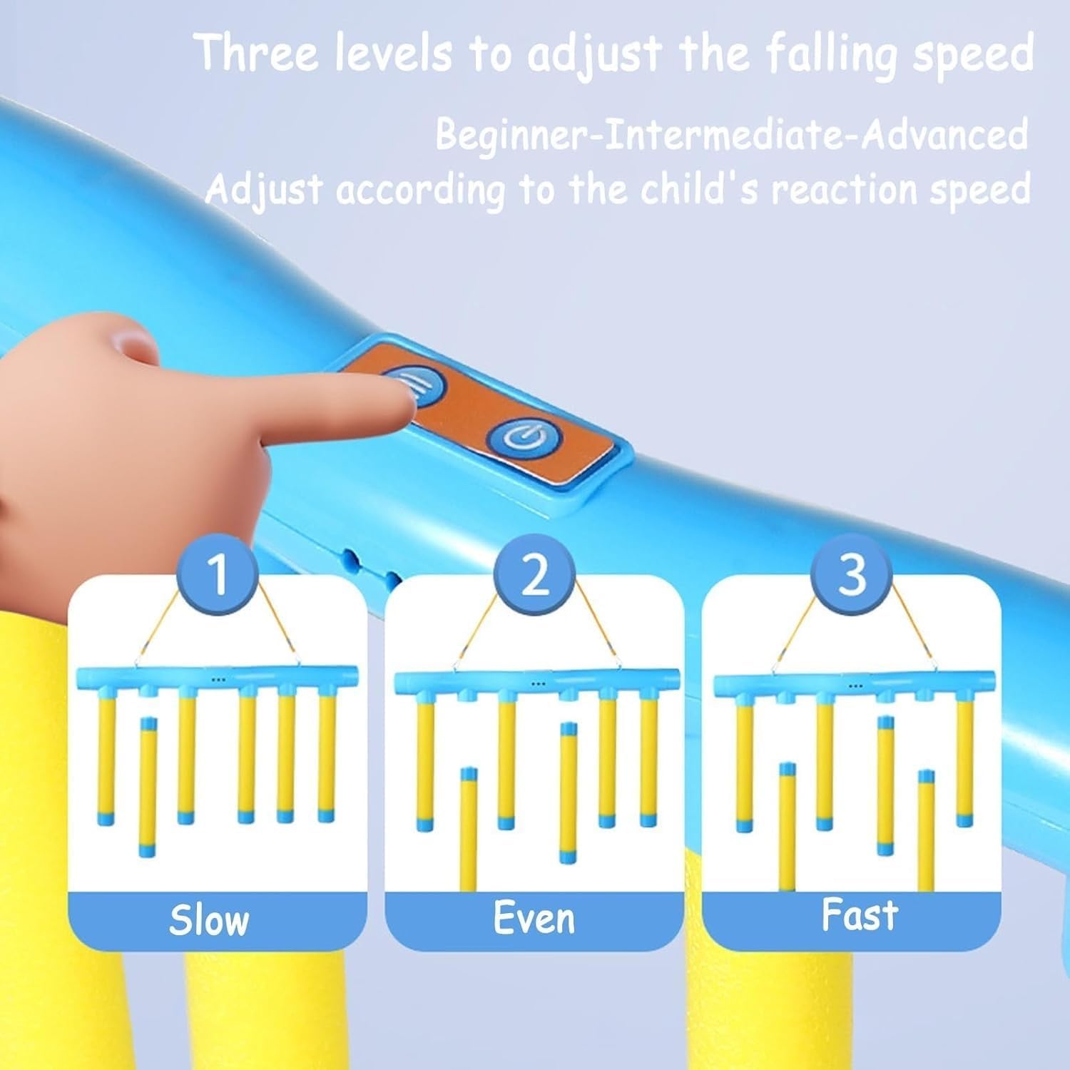 لعبة التقاط العصي المتساقطة ب 3 مسويات للسرعة لتنمية انتباه الاطفال - الصورة 7
