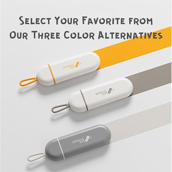 منظم جيب للأدوية والفيتامينات مقسم 3 خانات بغطاء محكم الغلق - الصورة 6