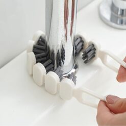 فرشة تنظيف مرنة قابلة للطي لتنظيف زوايا حوض المطبخ والحمام