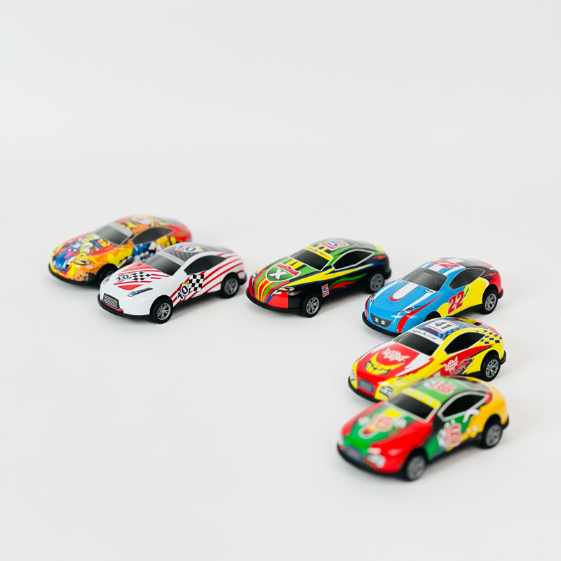 مجموعة عربيات سباق رياضية ميني للاطفال 12 قطعة - الصورة 2