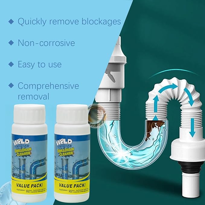 مسحوق تسليك وتعقيم الاحواض والبلاعات والبانيو والصرف الصحي - الصورة 9