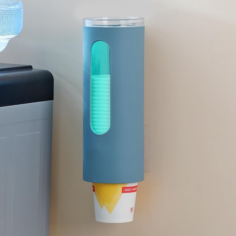 حامل أكواب بجزء شفاف للتعليق بجانب ديسبنسر الماء أو الحائط - الصورة 3