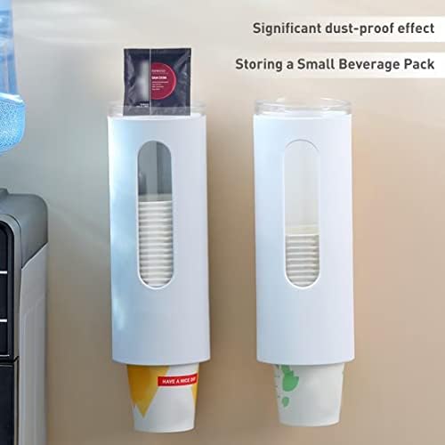 حامل أكواب بجزء شفاف للتعليق بجانب ديسبنسر الماء أو الحائط - الصورة 4