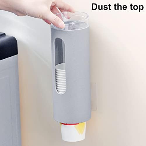 حامل أكواب بجزء شفاف للتعليق بجانب ديسبنسر الماء أو الحائط - الصورة 6