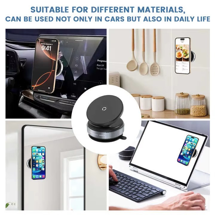 حامل موبايل بقاعدة شفط للتثبيت دوار 360 درجة - الصورة 2