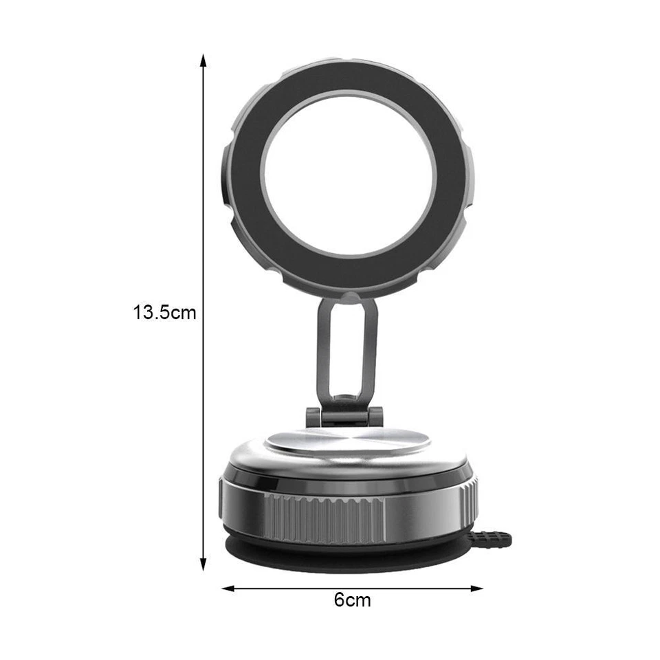 حامل موبايل مغناطيسي معدني قابل للطي والدوران 360 درجة بقوة شفط عالية - الصورة 4