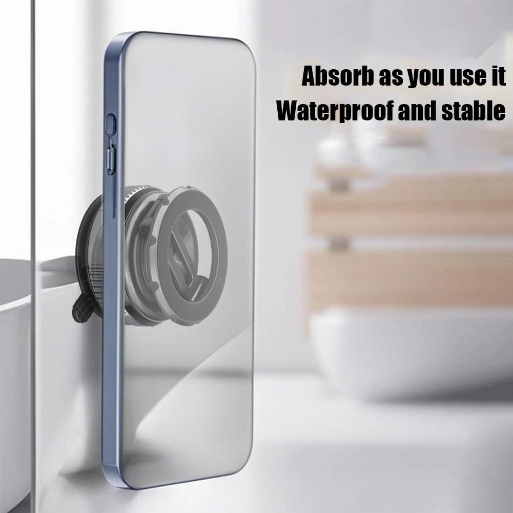 حامل موبايل مغناطيسي معدني قابل للطي والدوران 360 درجة بقوة شفط عالية - الصورة 5