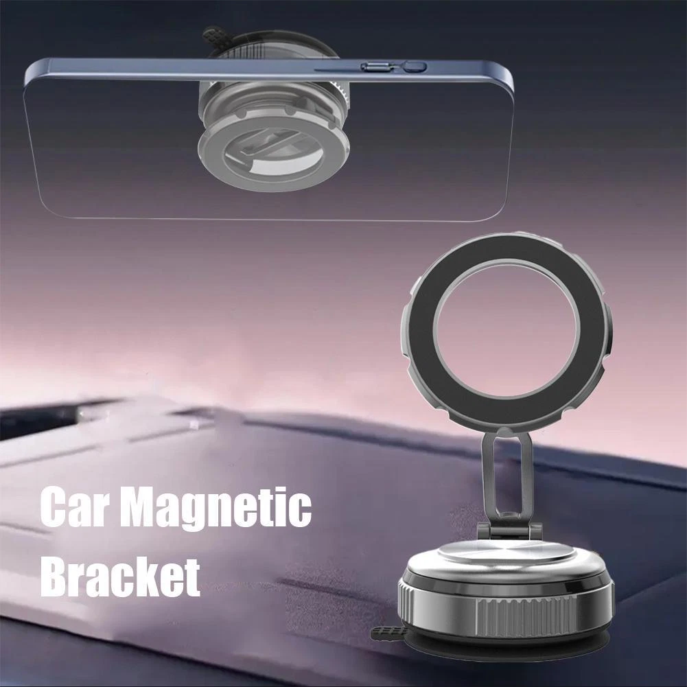 حامل موبايل مغناطيسي معدني قابل للطي والدوران 360 درجة بقوة شفط عالية - الصورة 6