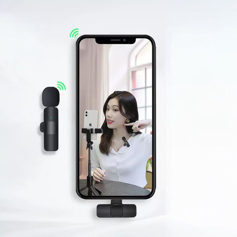 K9 ميكروفون لاسلكي مانع للضوضاء لتصوير الفيديوهات والبث المباشر - تايب سي - الصورة 6