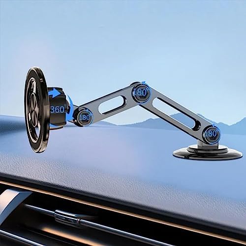 حامل موبايل مغناطيسي معدني قابل للطي والدوران 360 درجة - الصورة 5