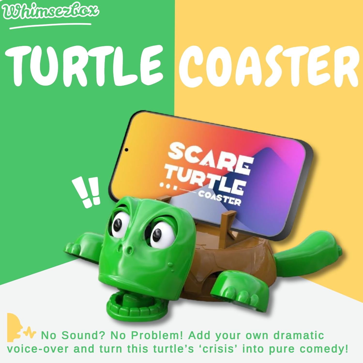 كوستر على شكل سلحفاة ثلاثية الأبعاد بتعبير مضحك عند وضع الكوب مع ستاند للموبايل - الصورة 9