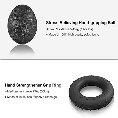 مجموعة تمارين قبضة اليد 5 في 1 لتقوية الساعد والأصابع والمعصم - الصورة 4